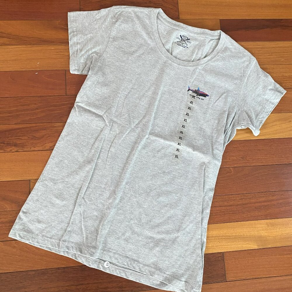 Ocean City New Jersey Shark T-shirt size X-Large Juniors Boardwalk Tee